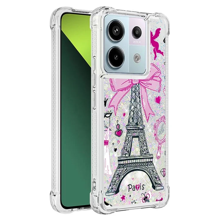 YB Quicksand Series-2 For Xiaomi Redmi Note 13 Pro 5G / Poco X6 5G Quicksand Case Pattern TPU Phone Cover