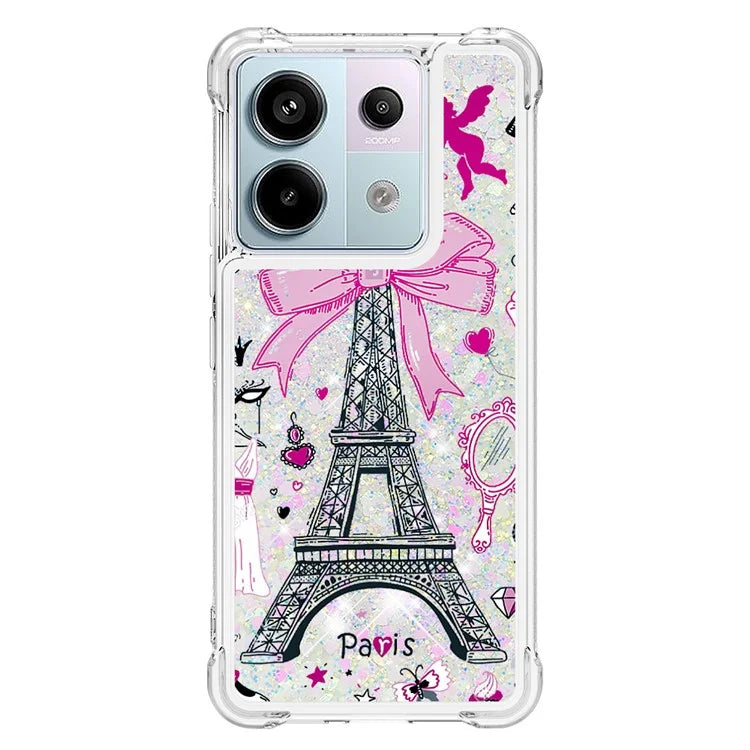 YB Quicksand Series-2 For Xiaomi Redmi Note 13 Pro 5G / Poco X6 5G Quicksand Case Pattern TPU Phone Cover