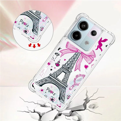YB Quicksand Series-2 For Xiaomi Redmi Note 13 Pro 5G / Poco X6 5G Quicksand Case Pattern TPU Phone Cover