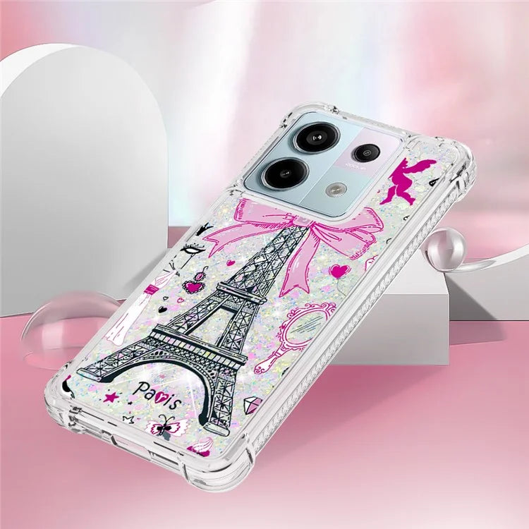 YB Quicksand Series-2 For Xiaomi Redmi Note 13 Pro 5G / Poco X6 5G Quicksand Case Pattern TPU Phone Cover