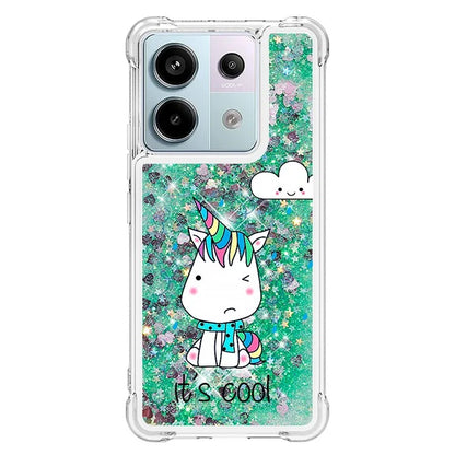 YB Quicksand Series-2 For Xiaomi Redmi Note 13 Pro 5G / Poco X6 5G Quicksand Case Pattern TPU Phone Cover
