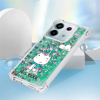 YB Quicksand Series-2 For Xiaomi Redmi Note 13 Pro 5G / Poco X6 5G Quicksand Case Pattern TPU Phone Cover