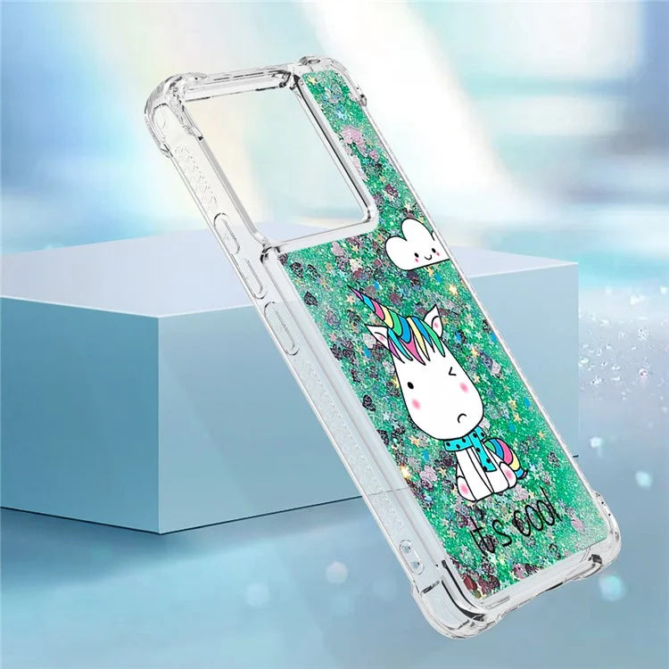 YB Quicksand Series-2 For Xiaomi Redmi Note 13 Pro 5G / Poco X6 5G Quicksand Case Pattern TPU Phone Cover