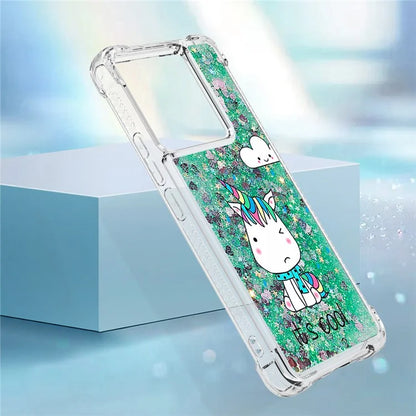 YB Quicksand Series-2 For Xiaomi Redmi Note 13 Pro 5G / Poco X6 5G Quicksand Case Pattern TPU Phone Cover