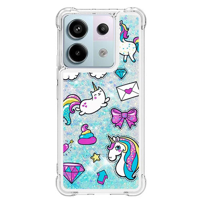 YB Quicksand Series-2 For Xiaomi Redmi Note 13 Pro 5G / Poco X6 5G Quicksand Case Pattern TPU Phone Cover