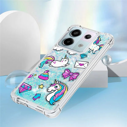 YB Quicksand Series-2 For Xiaomi Redmi Note 13 Pro 5G / Poco X6 5G Quicksand Case Pattern TPU Phone Cover