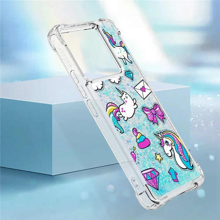 YB Quicksand Series-2 For Xiaomi Redmi Note 13 Pro 5G / Poco X6 5G Quicksand Case Pattern TPU Phone Cover