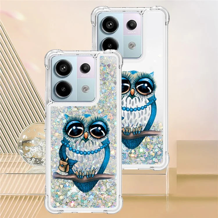 YB Quicksand Series-2 For Xiaomi Redmi Note 13 Pro 5G / Poco X6 5G Quicksand Case Pattern TPU Phone Cover