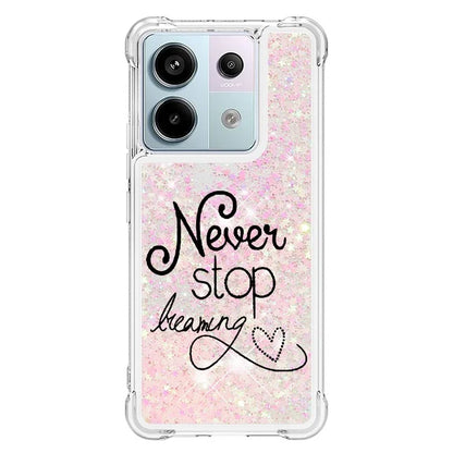 YB Quicksand Series-2 For Xiaomi Redmi Note 13 Pro 5G / Poco X6 5G Quicksand Case Pattern TPU Phone Cover