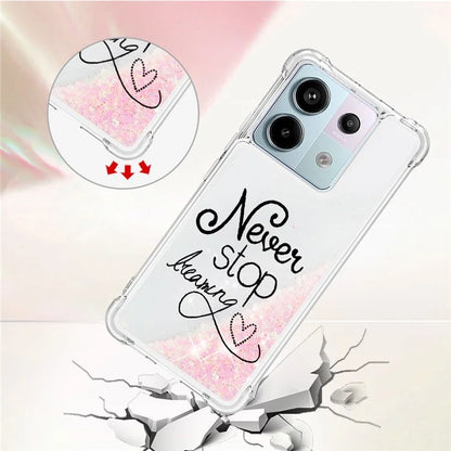YB Quicksand Series-2 For Xiaomi Redmi Note 13 Pro 5G / Poco X6 5G Quicksand Case Pattern TPU Phone Cover