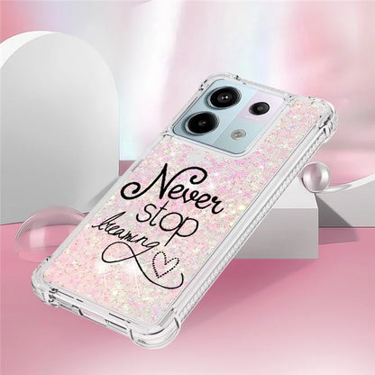 YB Quicksand Series-2 For Xiaomi Redmi Note 13 Pro 5G / Poco X6 5G Quicksand Case Pattern TPU Phone Cover