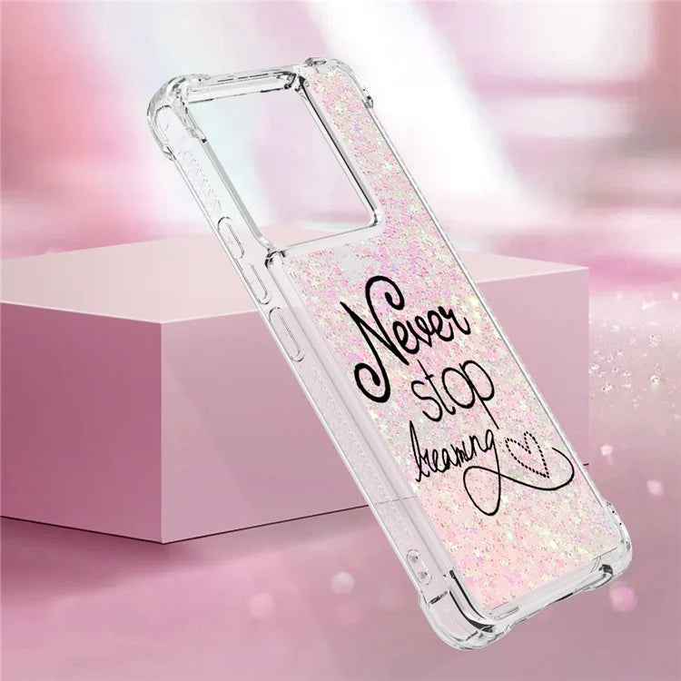 YB Quicksand Series-2 For Xiaomi Redmi Note 13 Pro 5G / Poco X6 5G Quicksand Case Pattern TPU Phone Cover