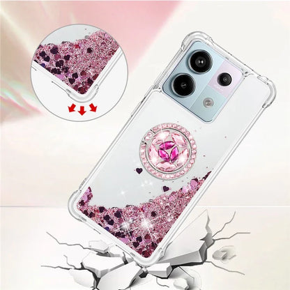 YB Quicksand Series-7 for Xiaomi Redmi Note 13 Pro 5G / Poco X6 5G Case Kickstand TPU Phone Cover