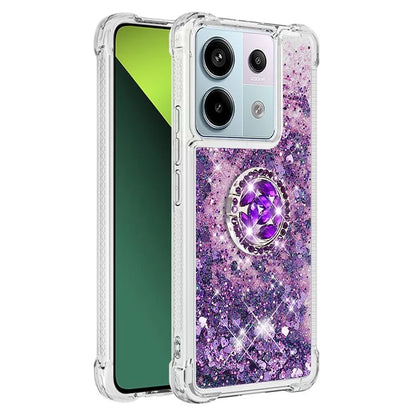 YB Quicksand Series-7 for Xiaomi Redmi Note 13 Pro 5G / Poco X6 5G Case Kickstand TPU Phone Cover