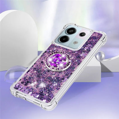 YB Quicksand Series-7 for Xiaomi Redmi Note 13 Pro 5G / Poco X6 5G Case Kickstand TPU Phone Cover