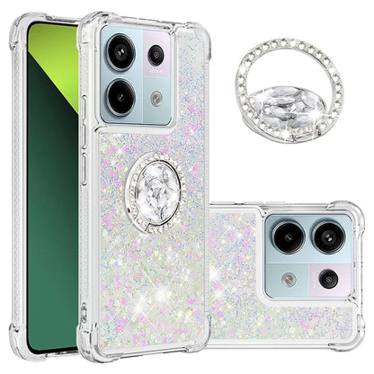 YB Quicksand Series-7 for Xiaomi Redmi Note 13 Pro 5G / Poco X6 5G Case Kickstand TPU Phone Cover