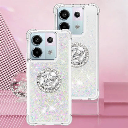 YB Quicksand Series-7 for Xiaomi Redmi Note 13 Pro 5G / Poco X6 5G Case Kickstand TPU Phone Cover