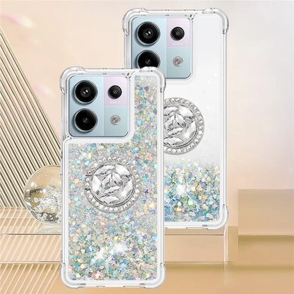 YB Quicksand Series-7 for Xiaomi Redmi Note 13 Pro 5G / Poco X6 5G Case Kickstand TPU Phone Cover