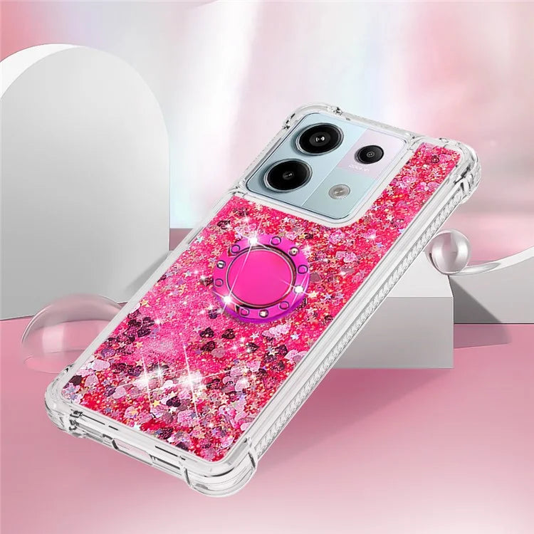 YB Quicksand Series-7 for Xiaomi Redmi Note 13 Pro 5G / Poco X6 5G Case Kickstand TPU Phone Cover