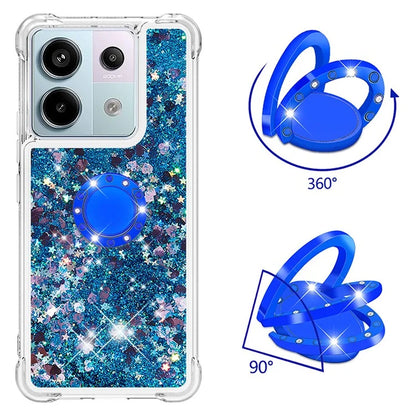 YB Quicksand Series-7 for Xiaomi Redmi Note 13 Pro 5G / Poco X6 5G Case Kickstand TPU Phone Cover