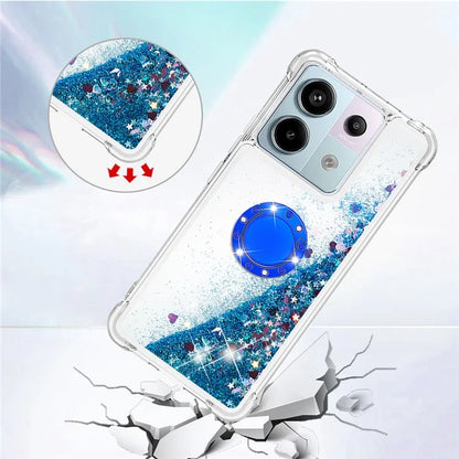 YB Quicksand Series-7 for Xiaomi Redmi Note 13 Pro 5G / Poco X6 5G Case Kickstand TPU Phone Cover