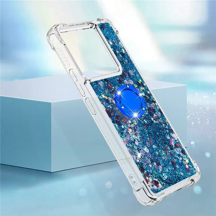 YB Quicksand Series-7 for Xiaomi Redmi Note 13 Pro 5G / Poco X6 5G Case Kickstand TPU Phone Cover