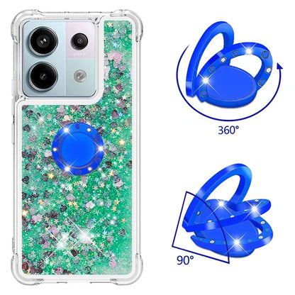 YB Quicksand Series-7 for Xiaomi Redmi Note 13 Pro 5G / Poco X6 5G Case Kickstand TPU Phone Cover