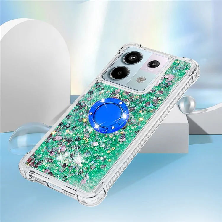 YB Quicksand Series-7 for Xiaomi Redmi Note 13 Pro 5G / Poco X6 5G Case Kickstand TPU Phone Cover