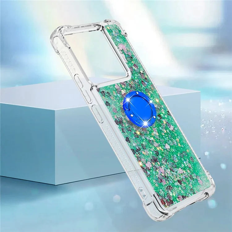 YB Quicksand Series-7 for Xiaomi Redmi Note 13 Pro 5G / Poco X6 5G Case Kickstand TPU Phone Cover