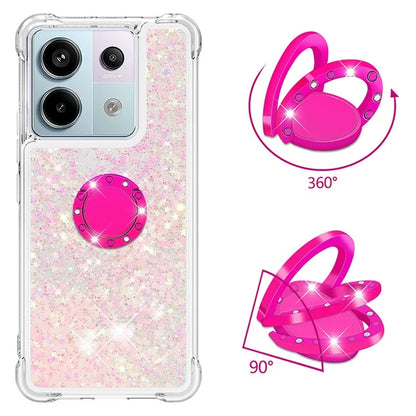 YB Quicksand Series-7 for Xiaomi Redmi Note 13 Pro 5G / Poco X6 5G Case Kickstand TPU Phone Cover