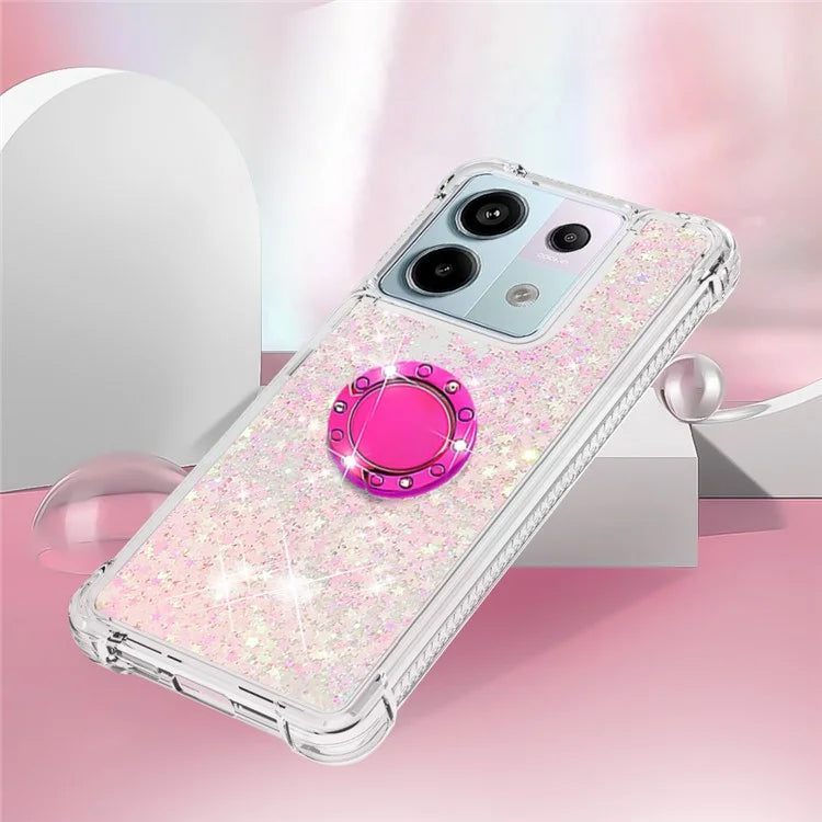 YB Quicksand Series-7 for Xiaomi Redmi Note 13 Pro 5G / Poco X6 5G Case Kickstand TPU Phone Cover