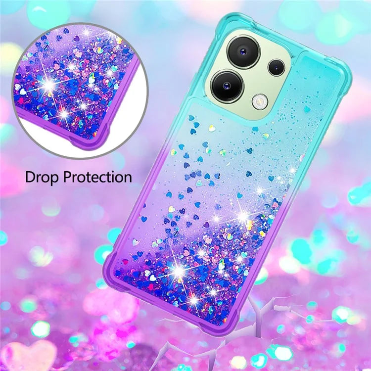 YB Quicksand Series-3 for Xiaomi Redmi Note 13 4G Anti-Scratch Phone Cover Gradient Color Phone Case