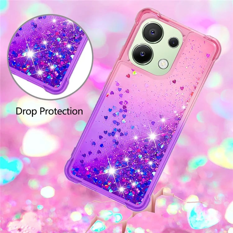 YB Quicksand Series-3 for Xiaomi Redmi Note 13 4G Anti-Scratch Phone Cover Gradient Color Phone Case