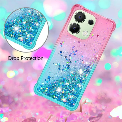 YB Quicksand Series-3 for Xiaomi Redmi Note 13 4G Anti-Scratch Phone Cover Gradient Color Phone Case
