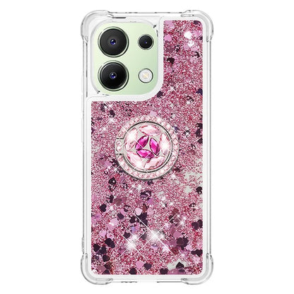 YB Quicksand Series-7 TPU Phone Case for Xiaomi Redmi Note 13 4G Kickstand Cover
