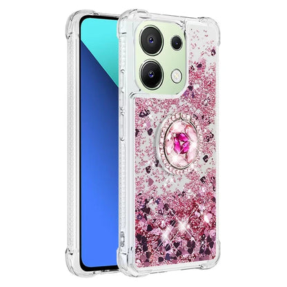 YB Quicksand Series-7 TPU Phone Case for Xiaomi Redmi Note 13 4G Kickstand Cover