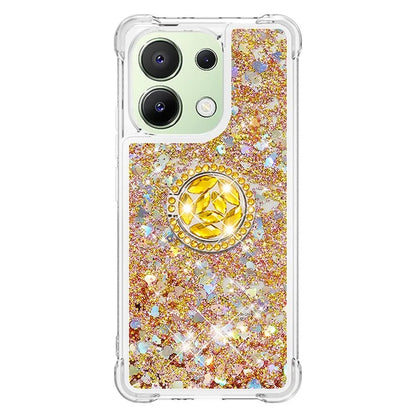 YB Quicksand Series-7 TPU Phone Case for Xiaomi Redmi Note 13 4G Kickstand Cover