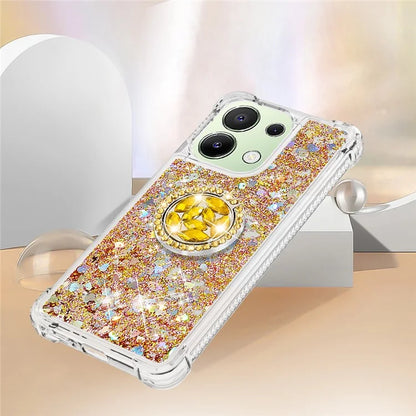 YB Quicksand Series-7 TPU Phone Case for Xiaomi Redmi Note 13 4G Kickstand Cover
