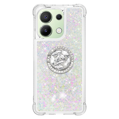 YB Quicksand Series-7 TPU Phone Case for Xiaomi Redmi Note 13 4G Kickstand Cover