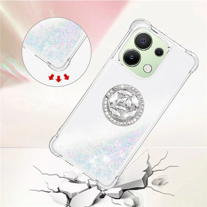 YB Quicksand Series-7 TPU Phone Case for Xiaomi Redmi Note 13 4G Kickstand Cover