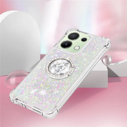 YB Quicksand Series-7 TPU Phone Case for Xiaomi Redmi Note 13 4G Kickstand Cover