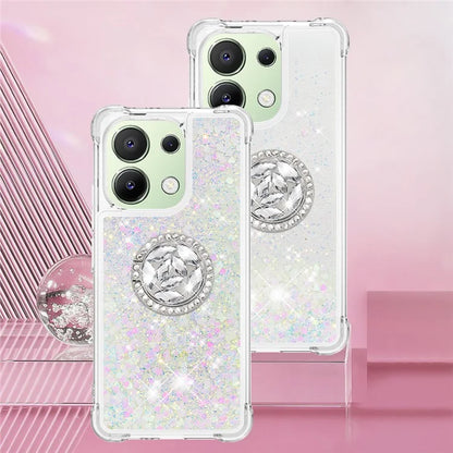 YB Quicksand Series-7 TPU Phone Case for Xiaomi Redmi Note 13 4G Kickstand Cover