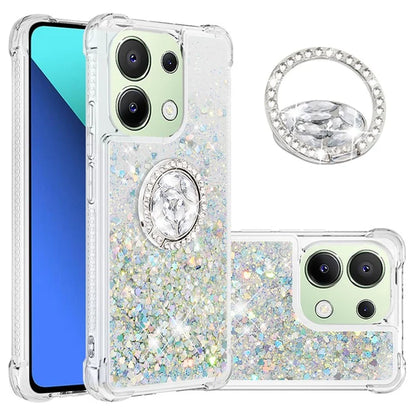 YB Quicksand Series-7 TPU Phone Case for Xiaomi Redmi Note 13 4G Kickstand Cover