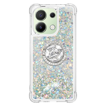 YB Quicksand Series-7 TPU Phone Case for Xiaomi Redmi Note 13 4G Kickstand Cover