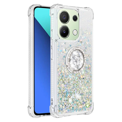 YB Quicksand Series-7 TPU Phone Case for Xiaomi Redmi Note 13 4G Kickstand Cover