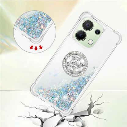 YB Quicksand Series-7 TPU Phone Case for Xiaomi Redmi Note 13 4G Kickstand Cover