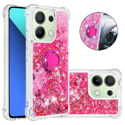 YB Quicksand Series-7 TPU Phone Case for Xiaomi Redmi Note 13 4G Kickstand Cover