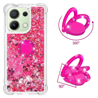 YB Quicksand Series-7 TPU Phone Case for Xiaomi Redmi Note 13 4G Kickstand Cover