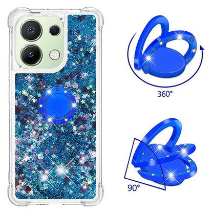 YB Quicksand Series-7 TPU Phone Case for Xiaomi Redmi Note 13 4G Kickstand Cover