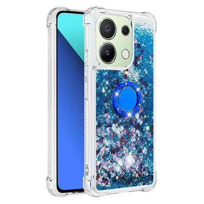 YB Quicksand Series-7 TPU Phone Case for Xiaomi Redmi Note 13 4G Kickstand Cover